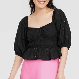 Elegant Black Women's Top